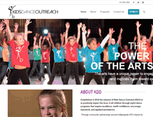 Tablet Screenshot of kidsdanceoutreach.org